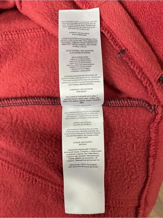 Columbia Men’s Navy and Red Zip-Up Fleece Pullover Size M - Picture 8 of 9